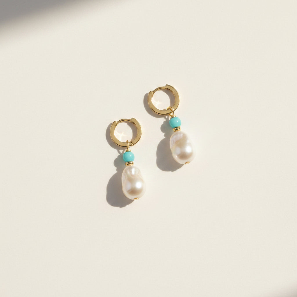 Gold Pearl Huggies