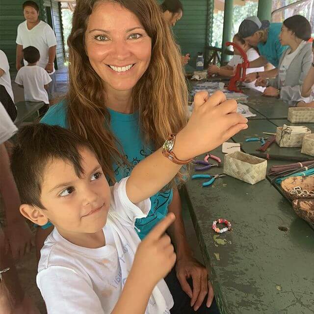 Giving Bracelets displayed in a rustic, natural setting