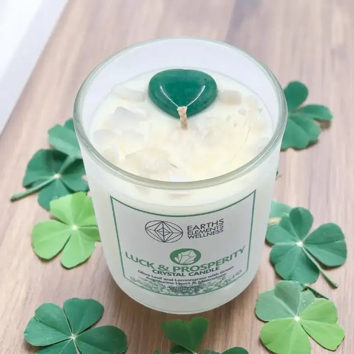 Crystal Candle- Luck & Prosperity