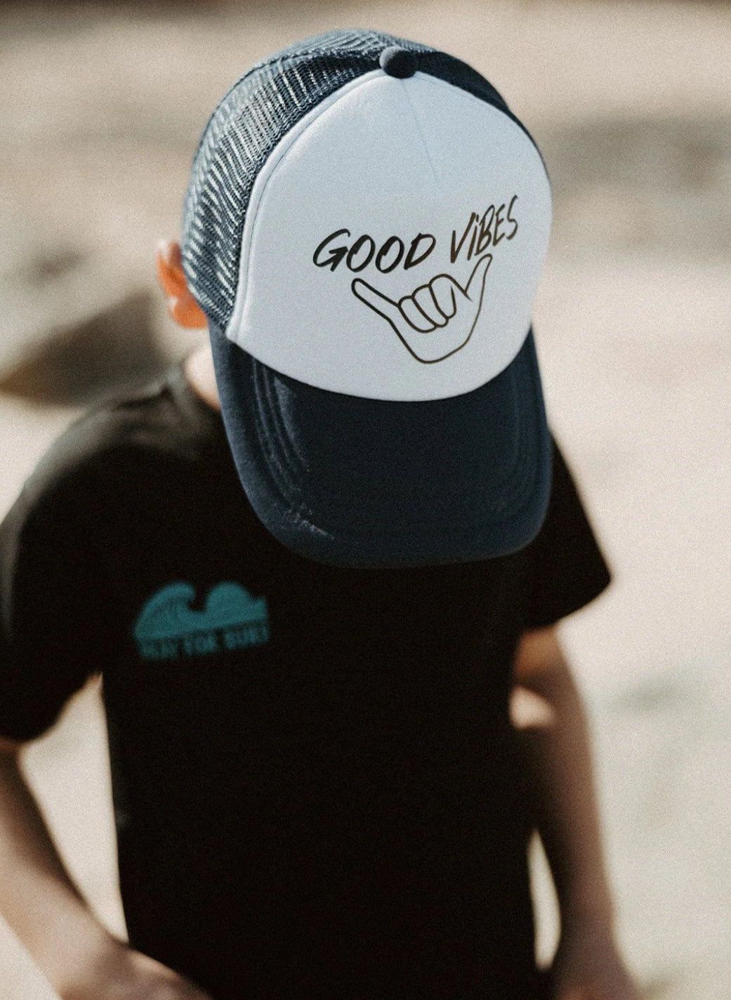 Trucker hat good vibes