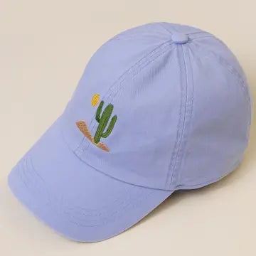 Cactus Embroidered Dad Cap