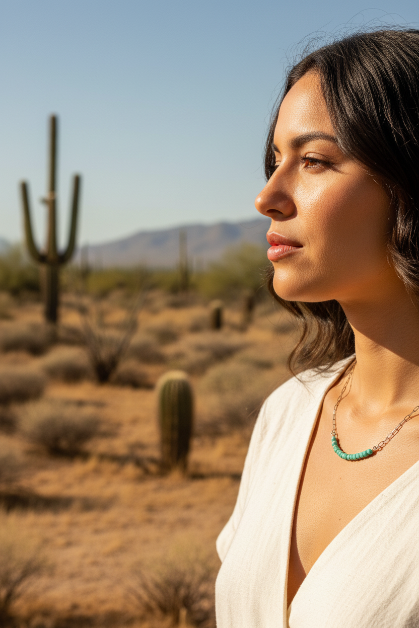 Paperclip Necklace - Chrysophase