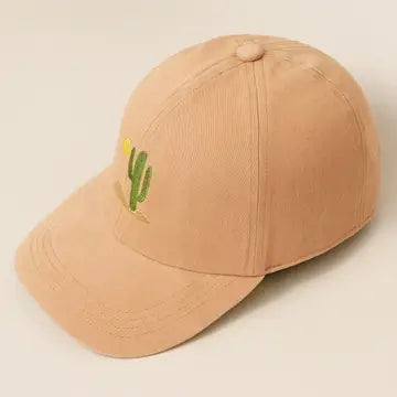 Cactus Embroidered Dad Cap