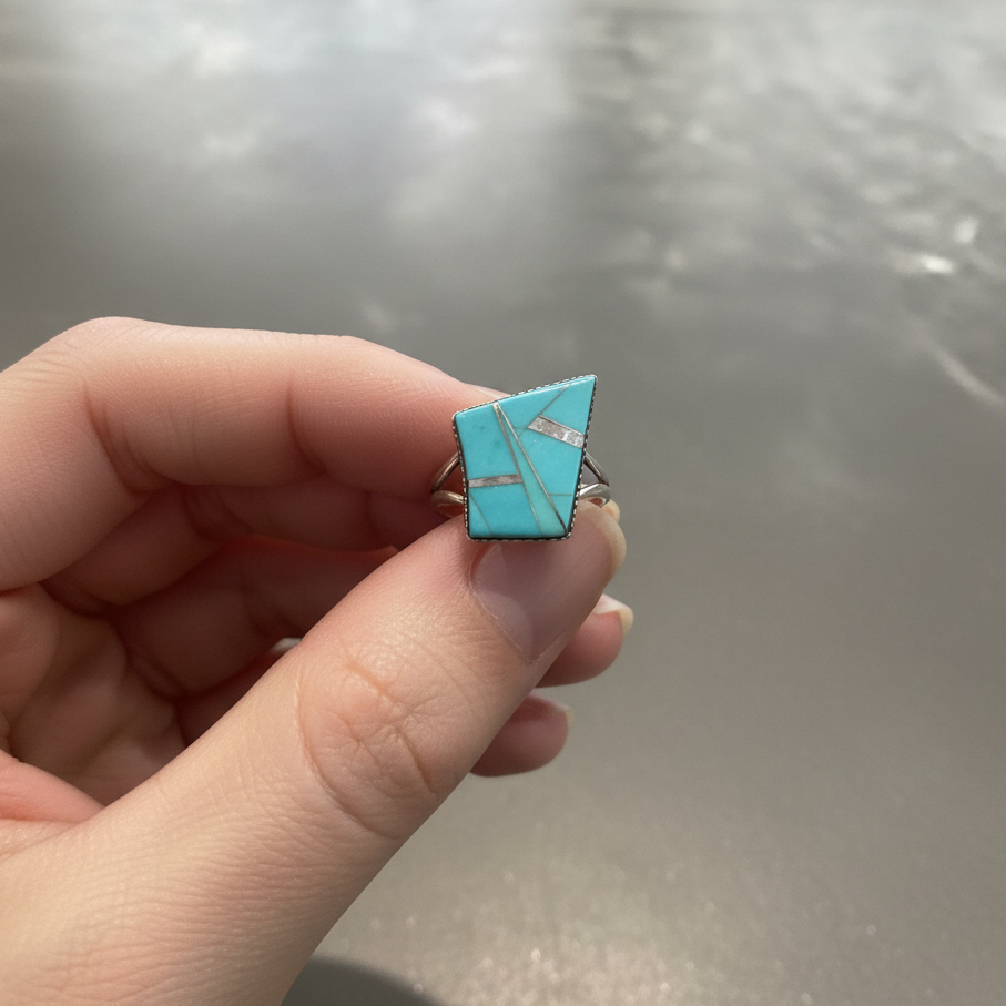 One of A Kind Rings - Turquoise & Opal
