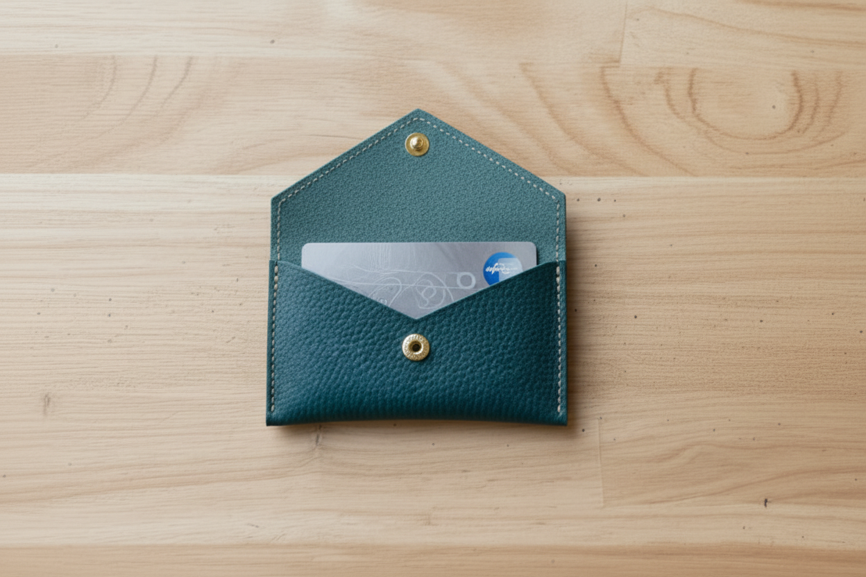 Card Wallet With Snap