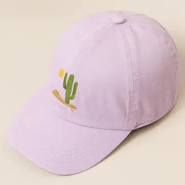 Cactus Embroidered Dad Cap