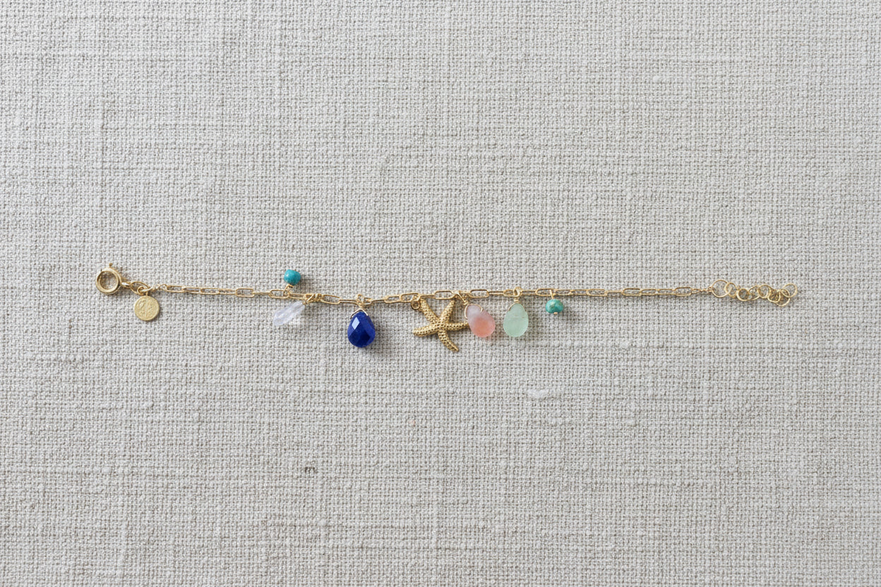 Paperclip Charm Bracelet - Starfish