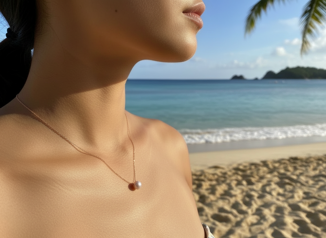 Rose Gold Chain with Pearl