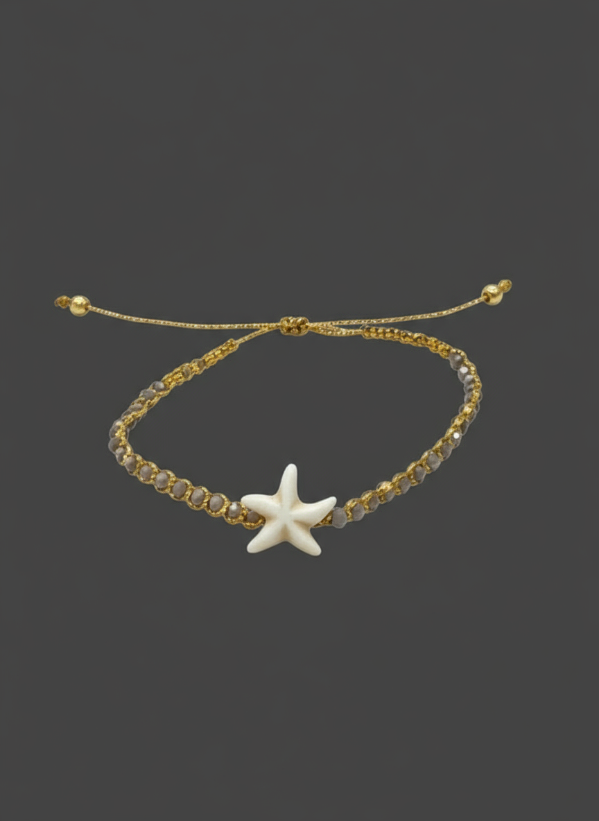Starfish beaded bracelet