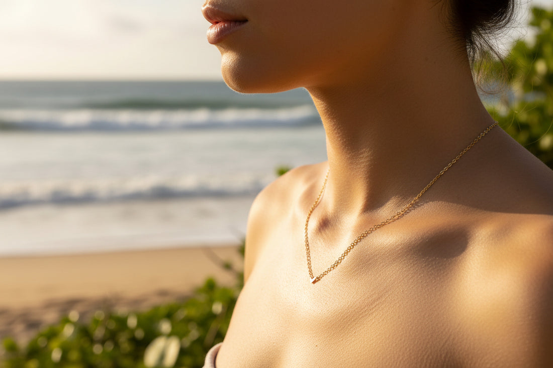 18K Gold filled chain necklace