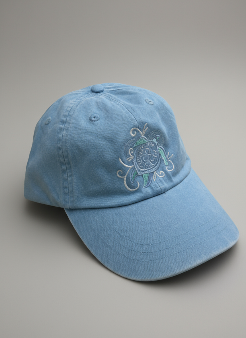 Embroidered Turtle Hat