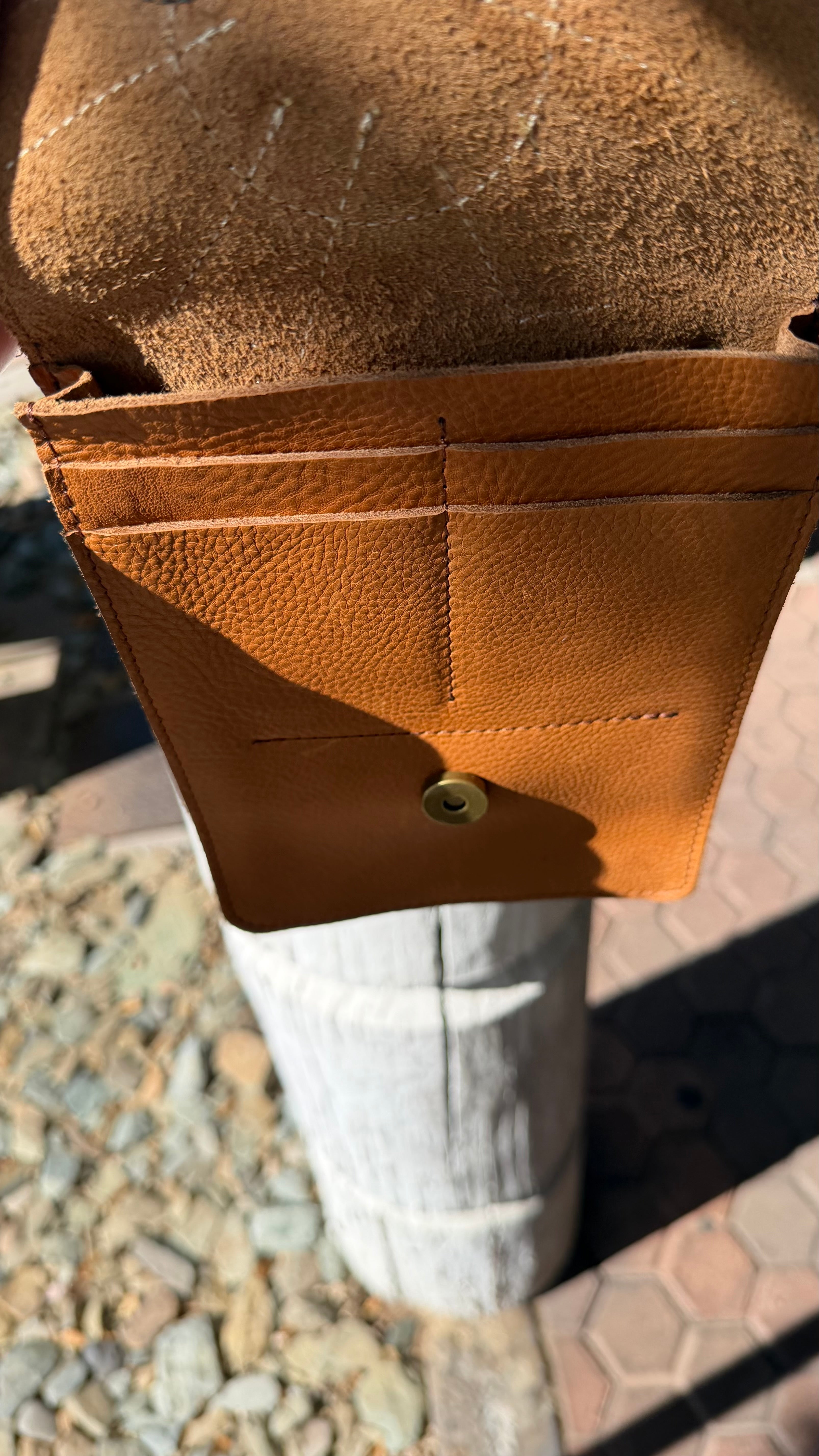 Sophia Leather Cellphone Bag Desert Patchwork