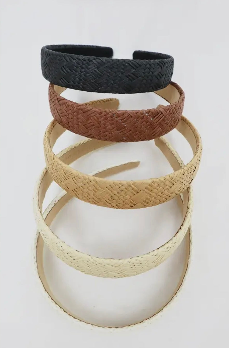 Woven Straw Summer Headband