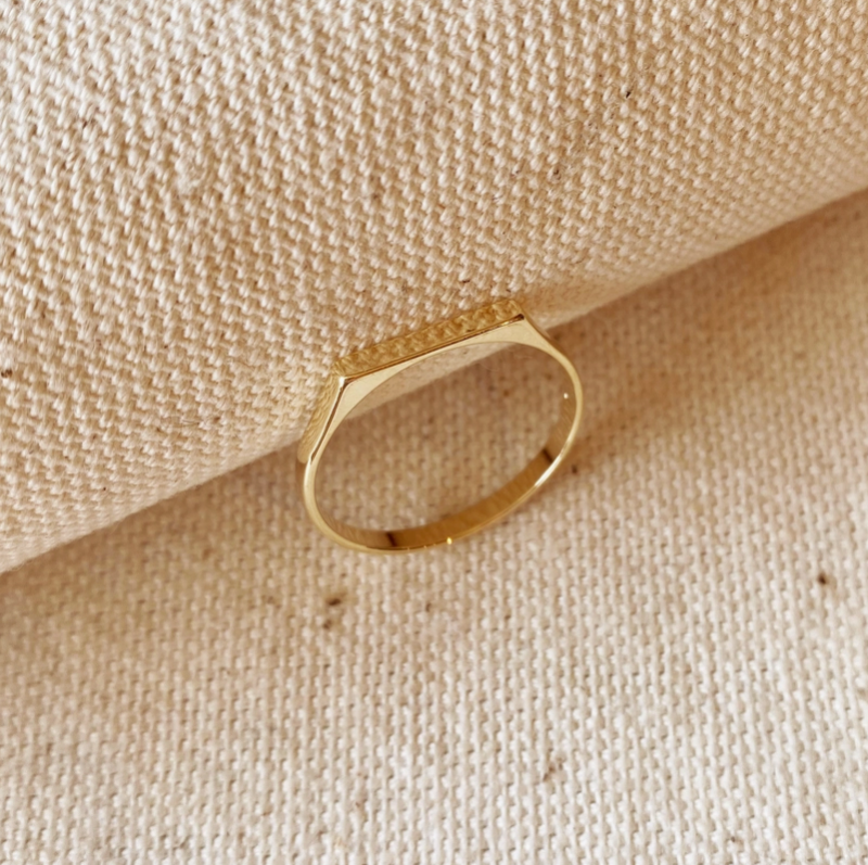 Gold Bar Stacker Ring