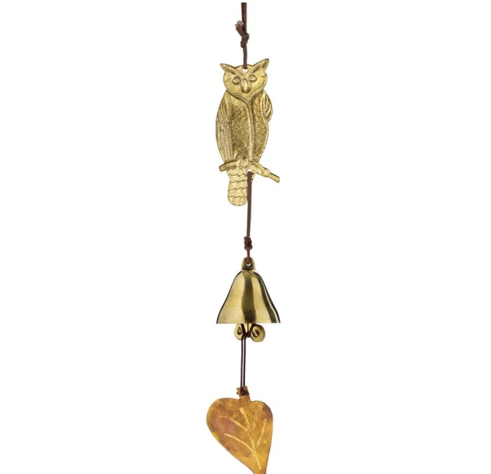 Owl Brass Door Chime