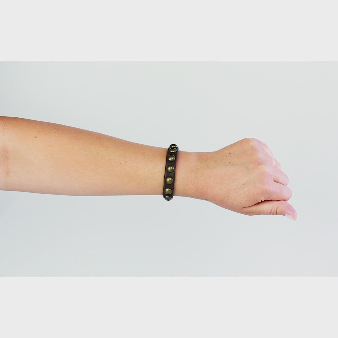Dotty Bracelet - Antique Brass