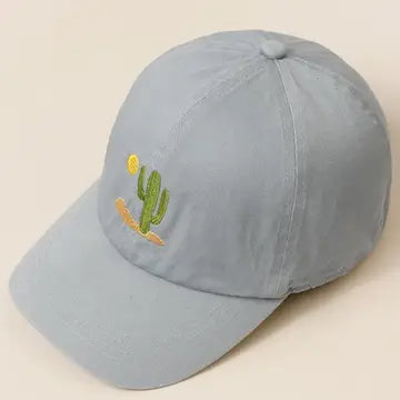 Cactus Embroidered Dad Cap