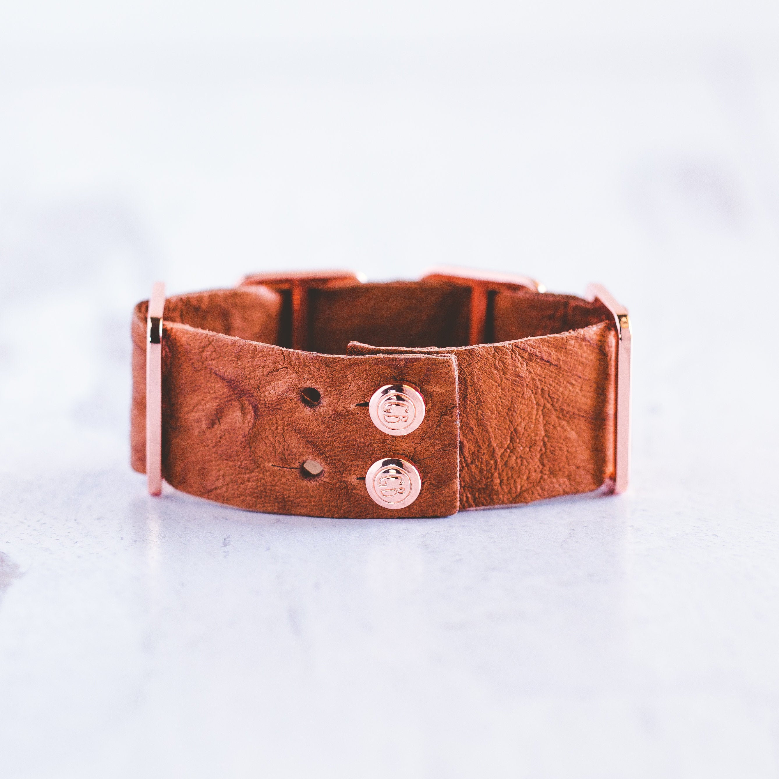 Fancy Cuff Bracelet - Rose Gold