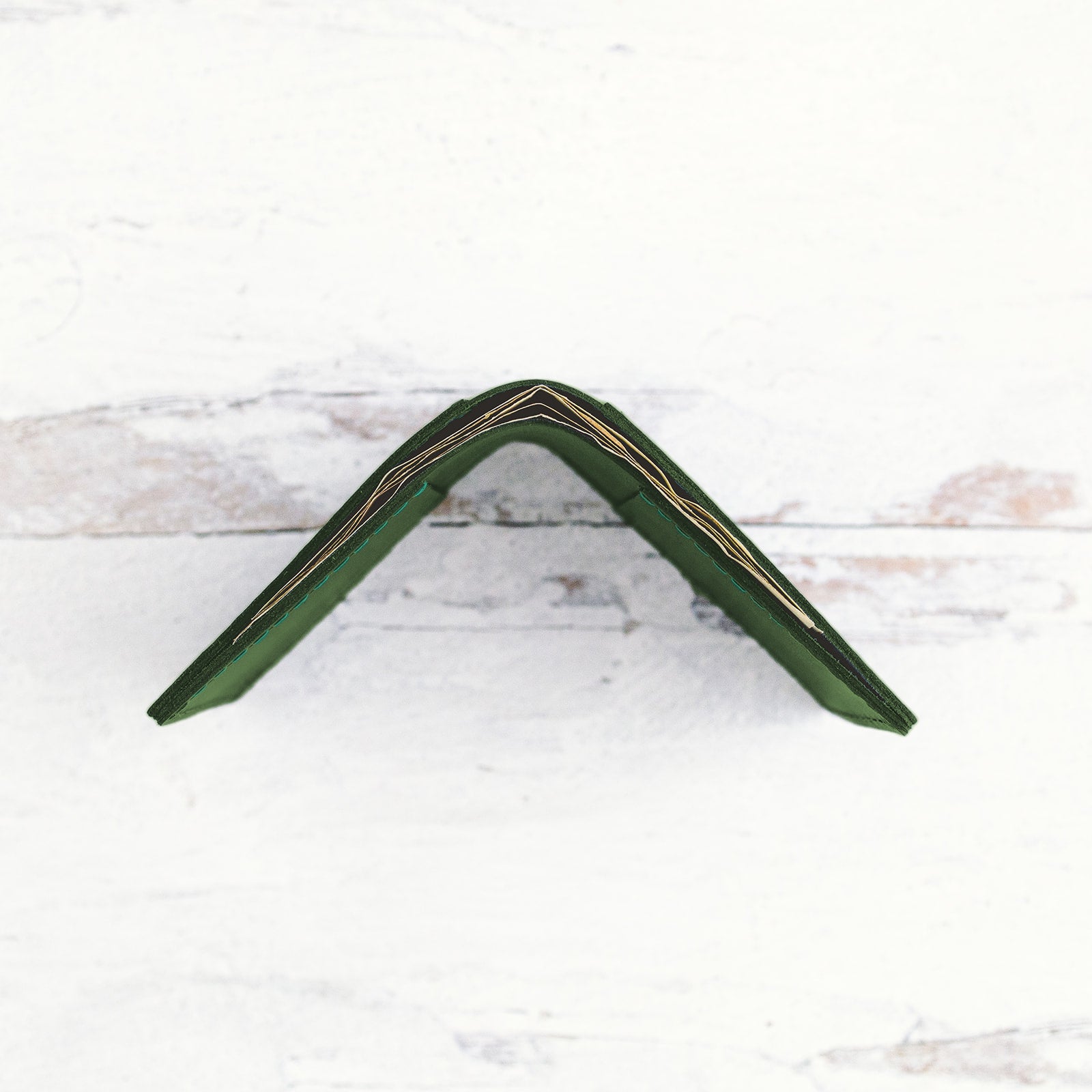 Bifold Leather Wallet - Wave