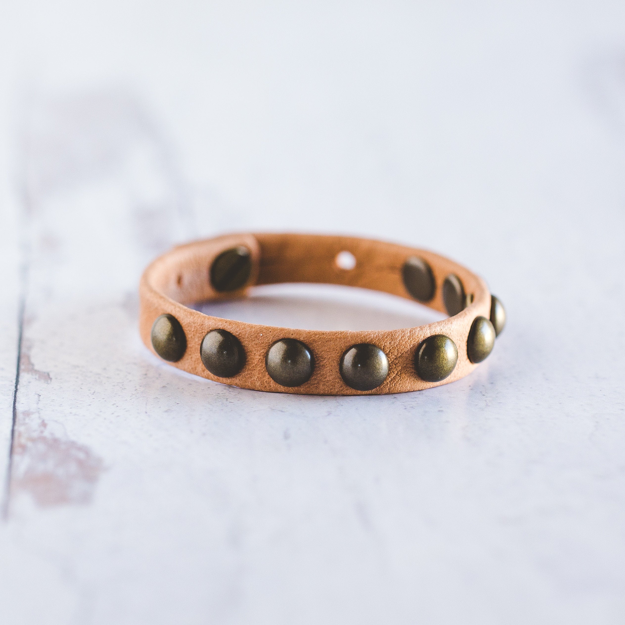 Dotty Bracelet  - Antique Brass