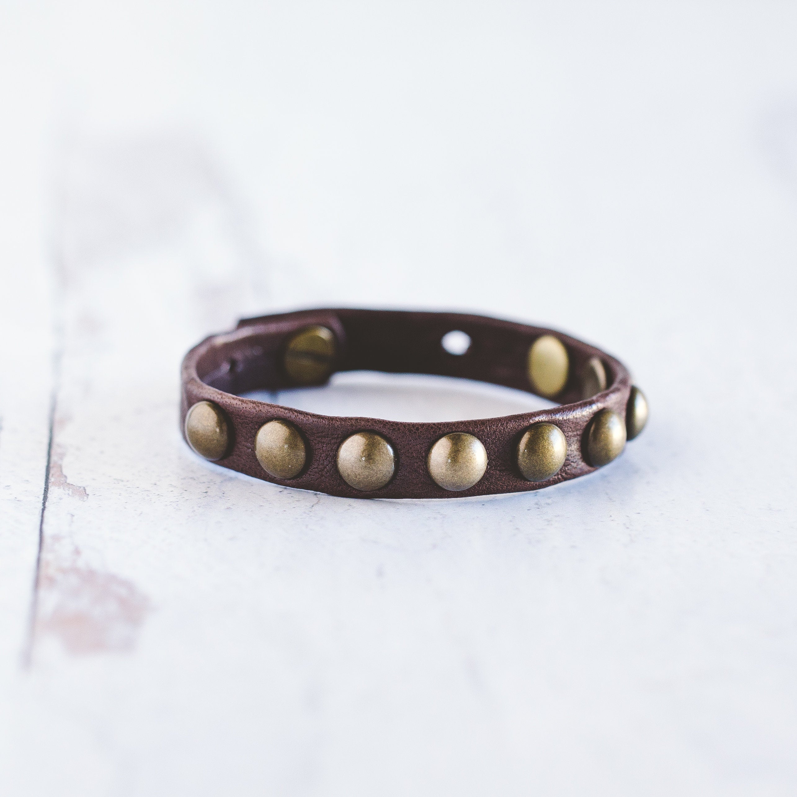 Dotty Bracelet  - Antique Brass