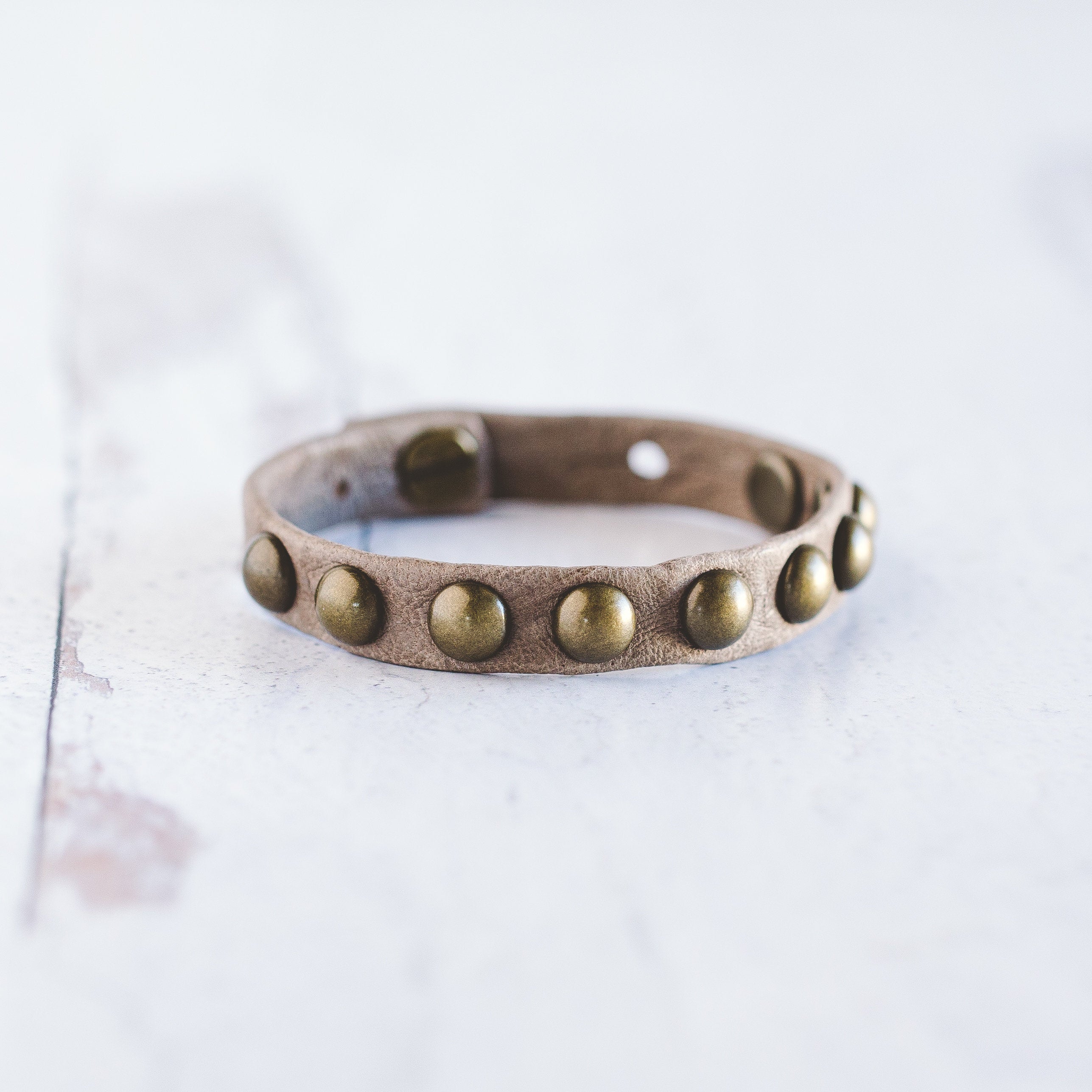 Dotty Bracelet - Antique Brass