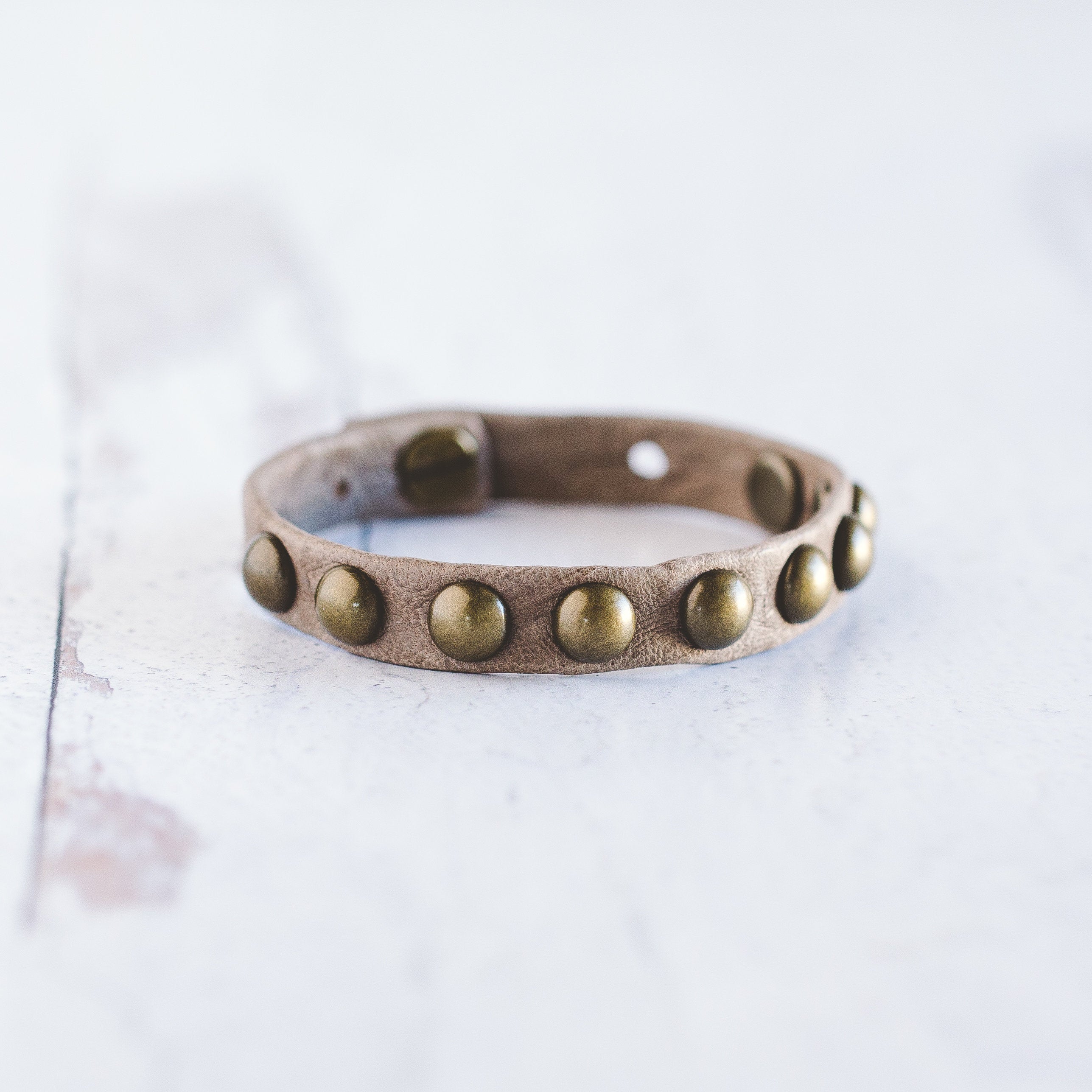 Dotty Bracelet  - Antique Brass