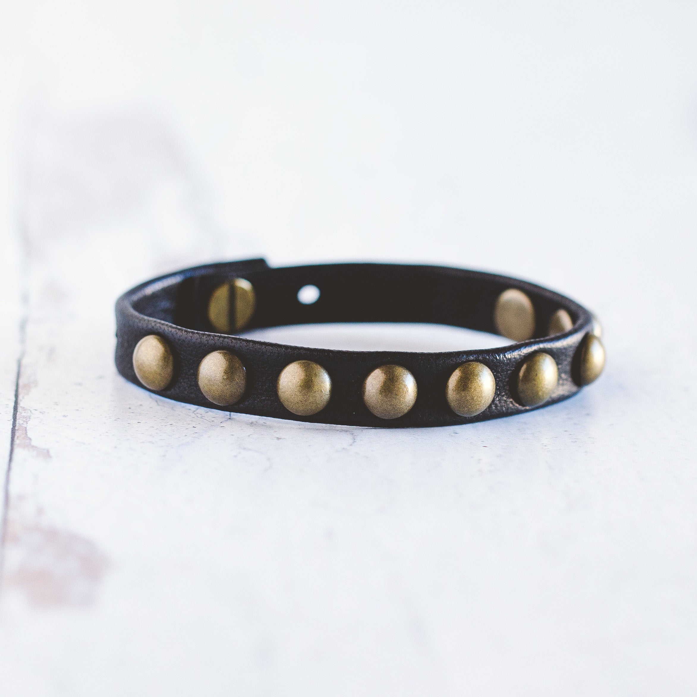 Dotty Bracelet  - Antique Brass