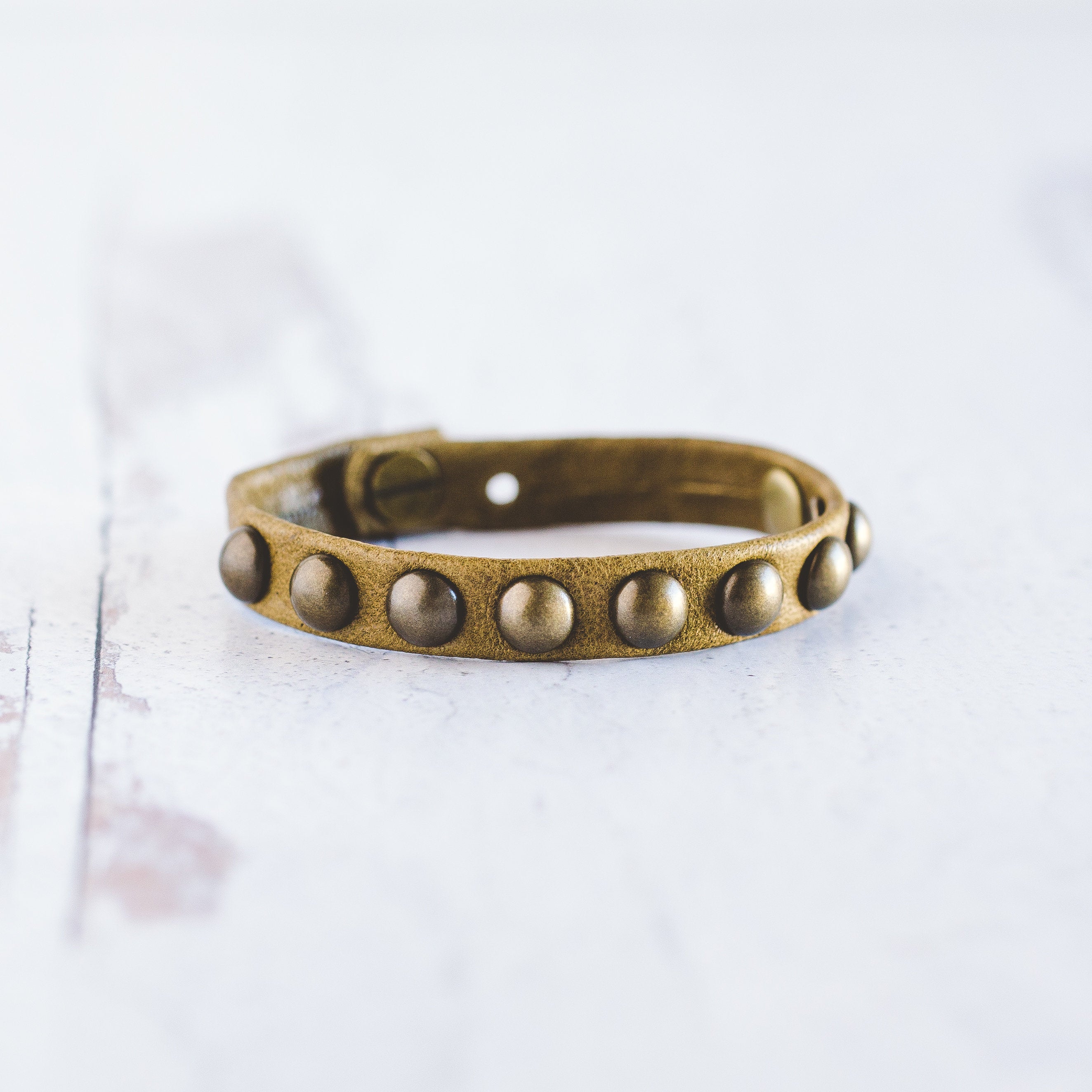 Dotty Bracelet  - Antique Brass