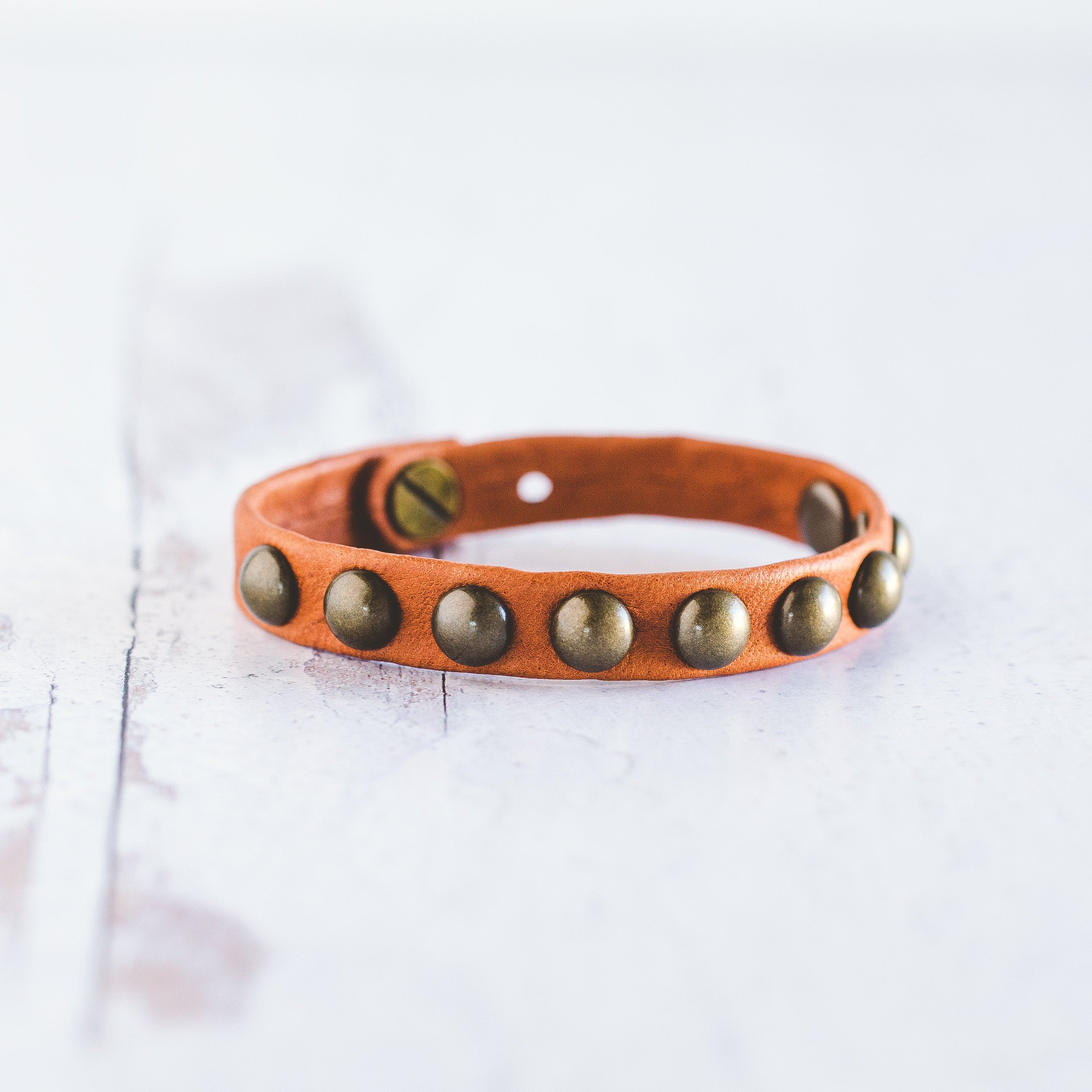 Dotty Bracelet  - Antique Brass