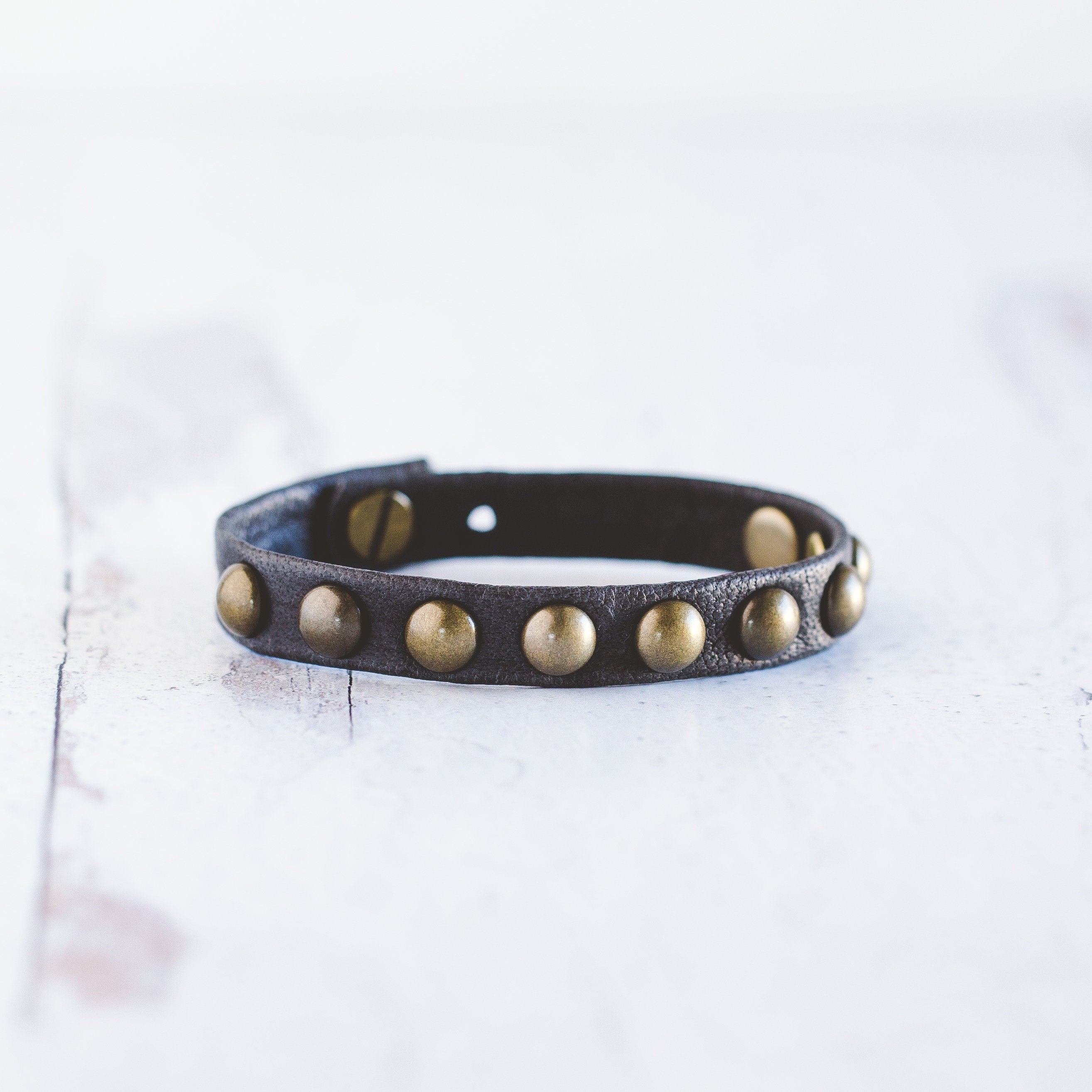 Dotty Bracelet  - Antique Brass