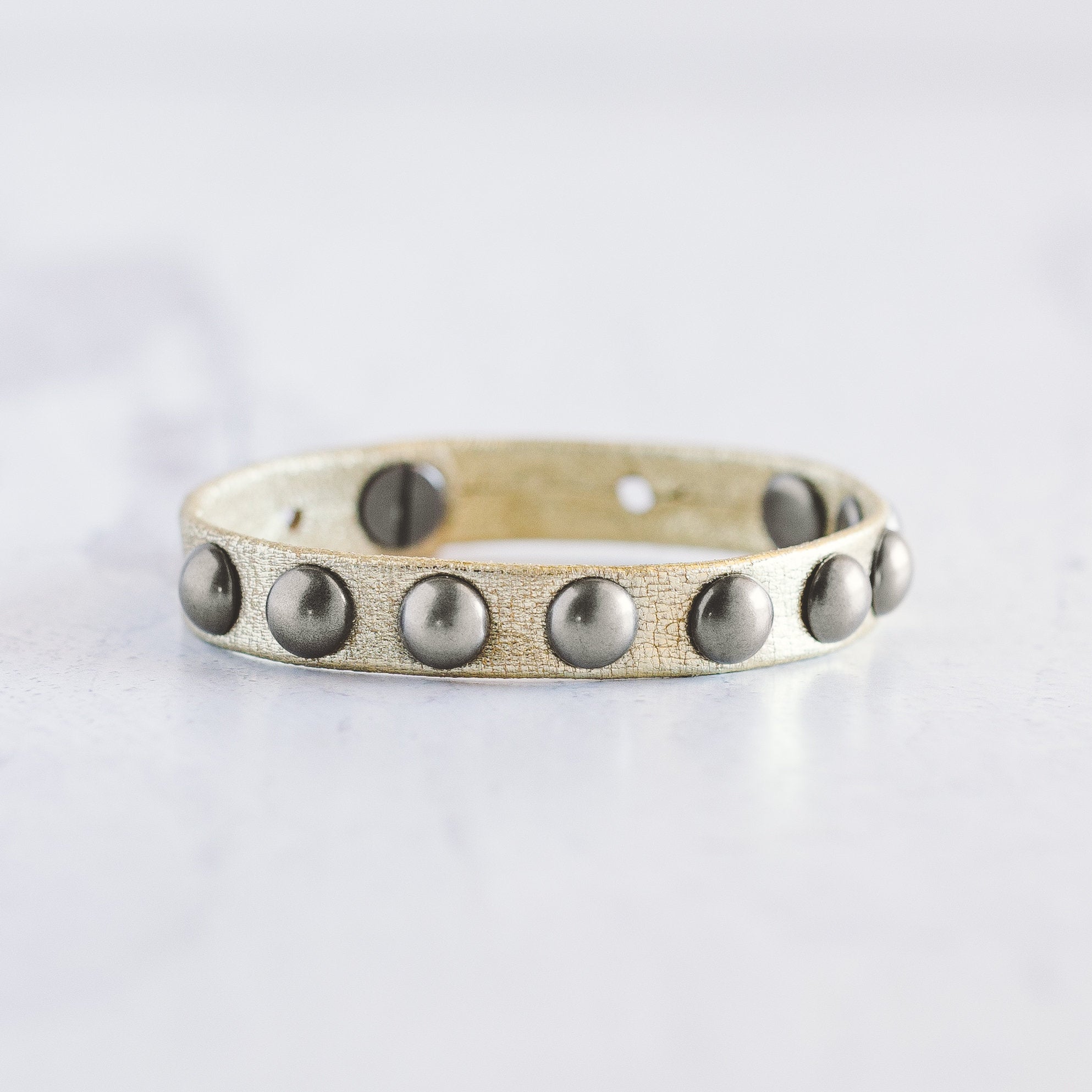 Dotty Bracelet - Brushed Silver