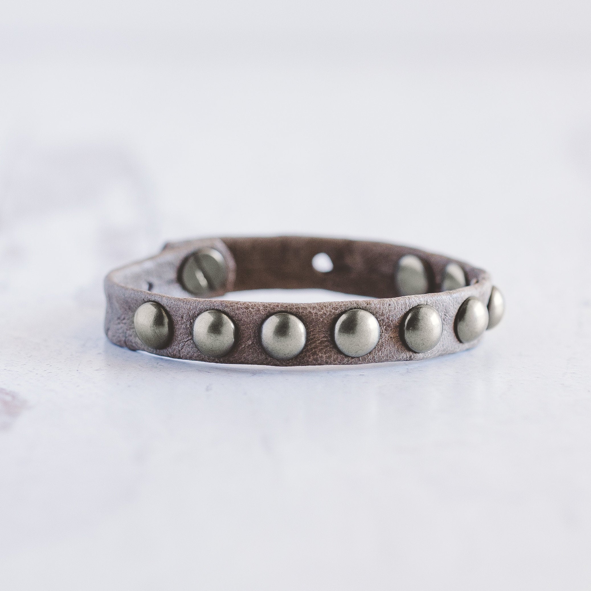 Dotty Bracelet - Brushed Silver