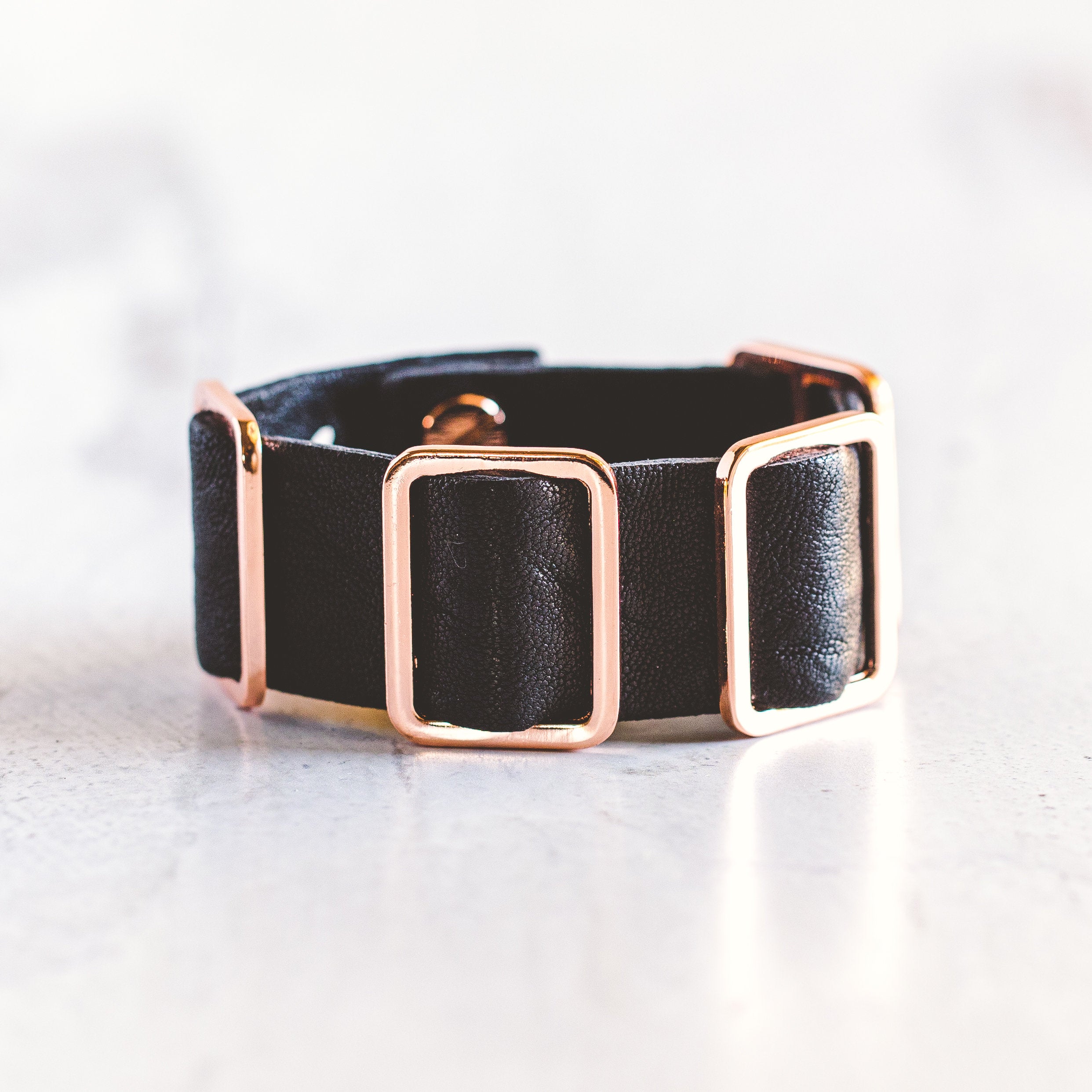 Fancy Cuff Bracelet - Rose Gold