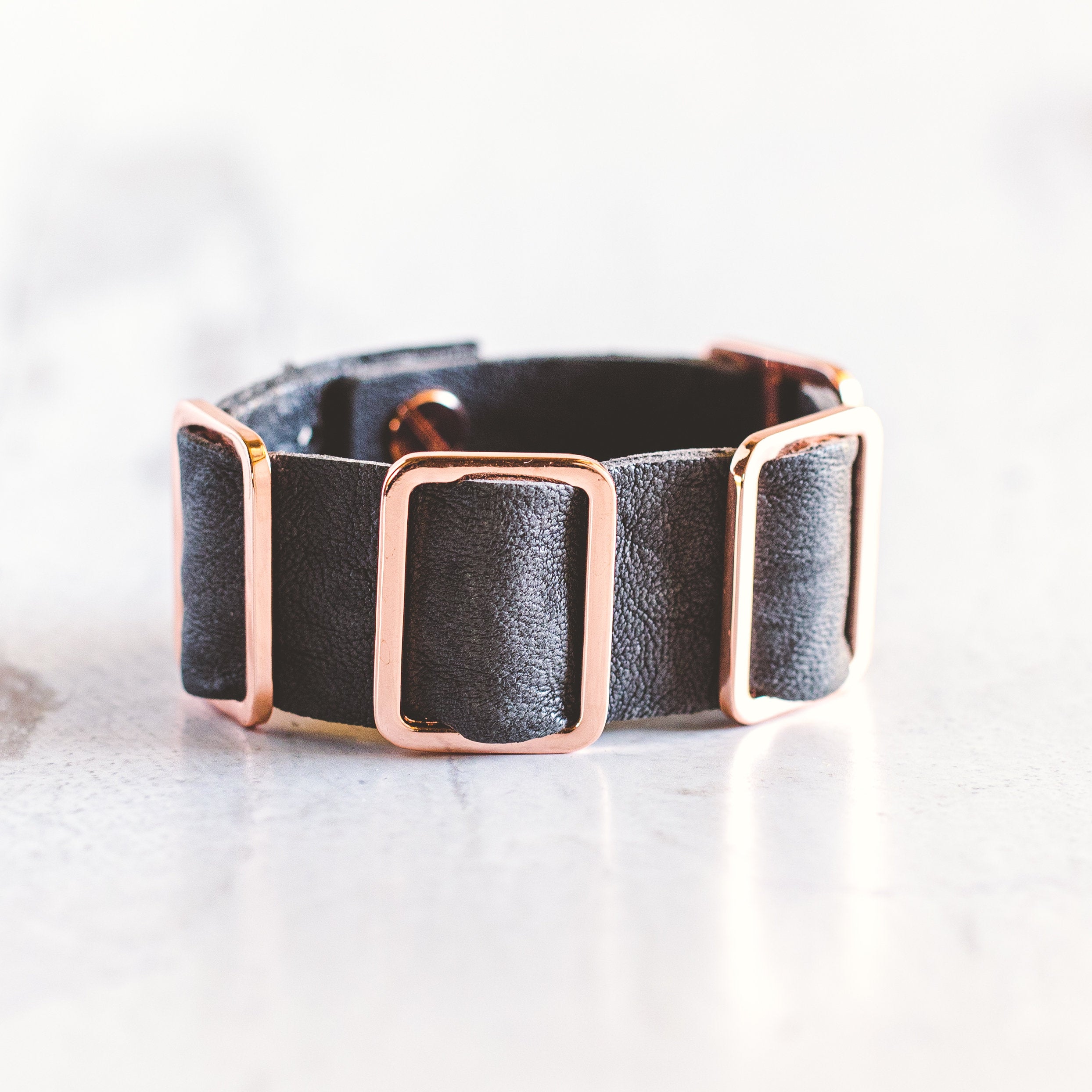 Fancy Cuff Bracelet - Rose Gold