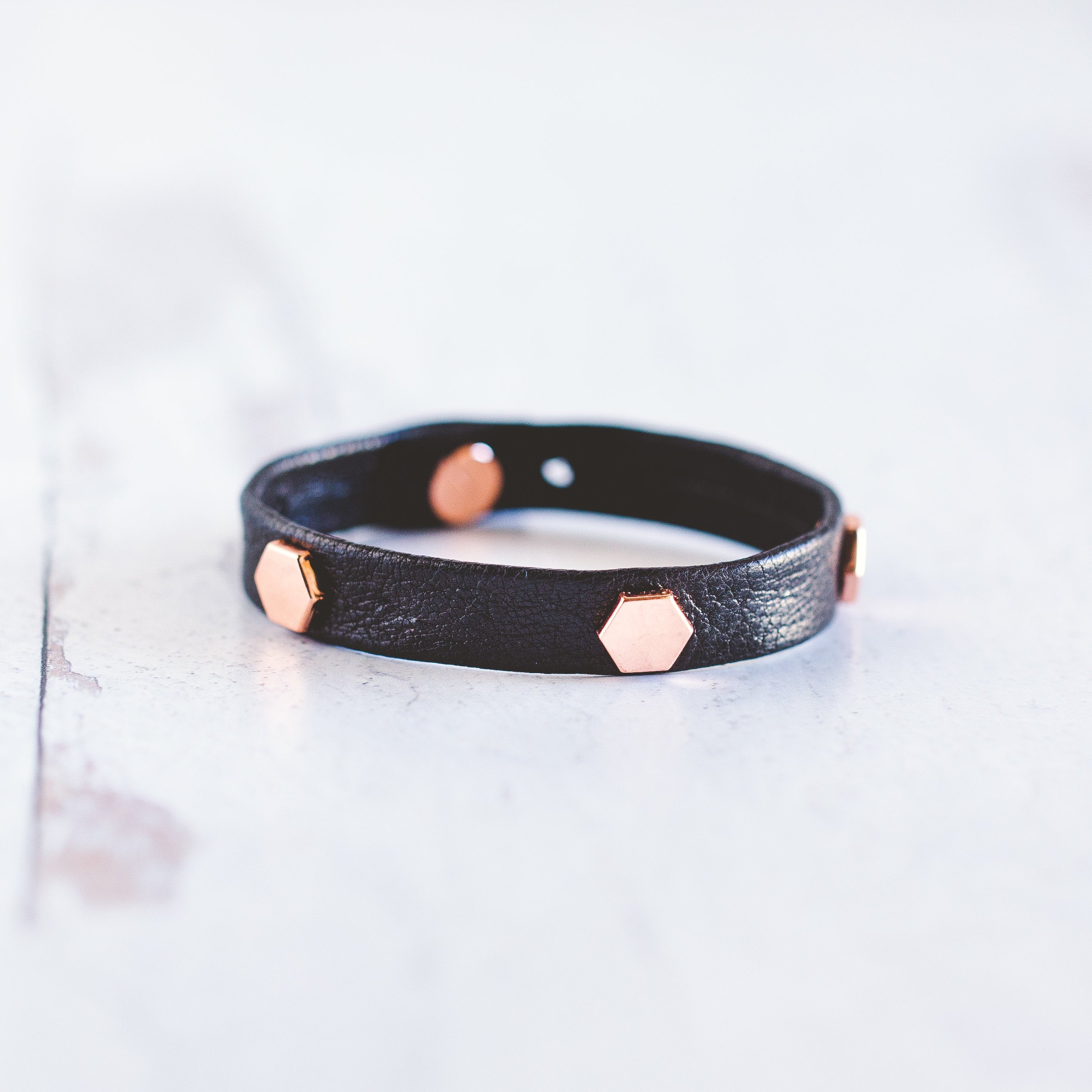 Honeycomb Stacker - Rose Gold