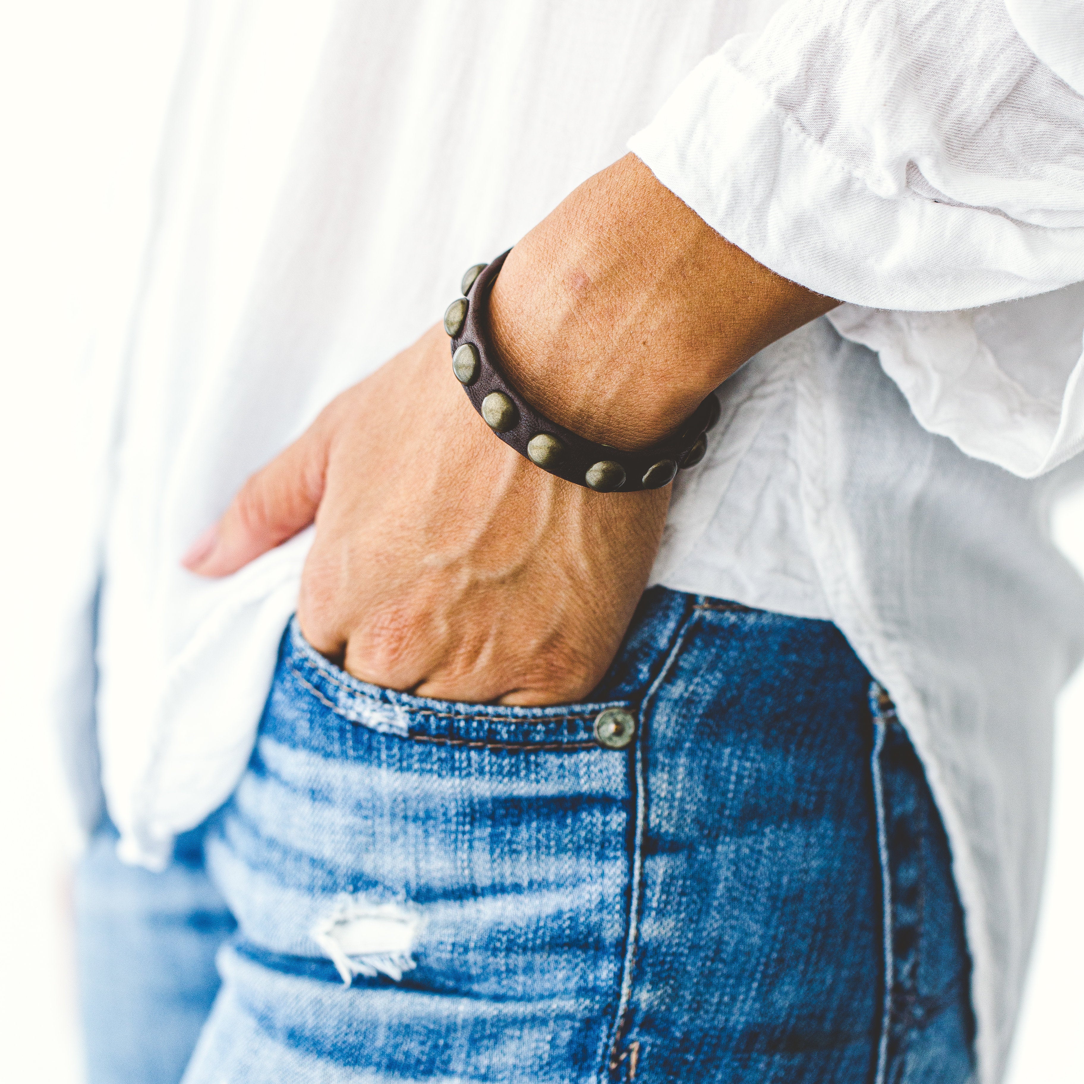 Dotty Bracelet - Antique Brass
