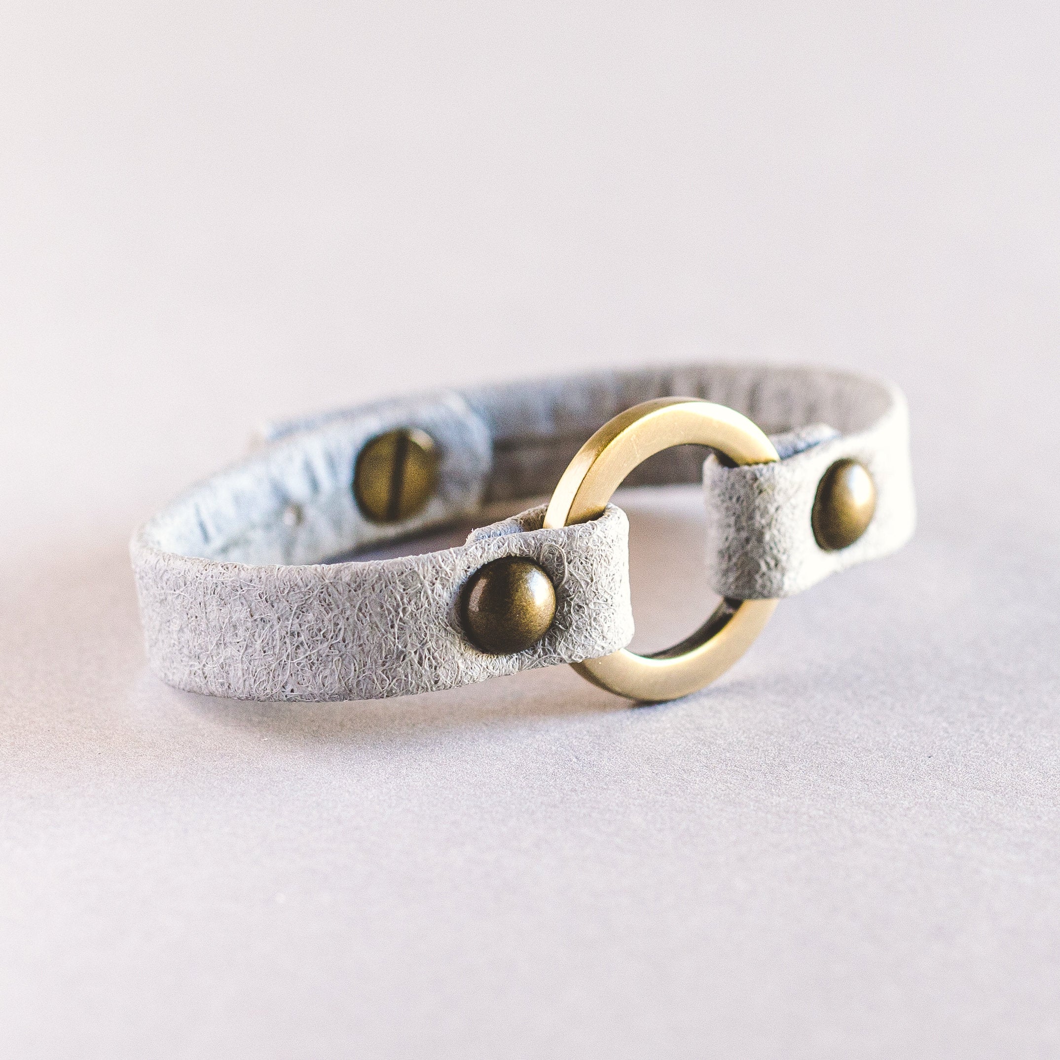 Vegan One Love Bracelet - Antique Brass