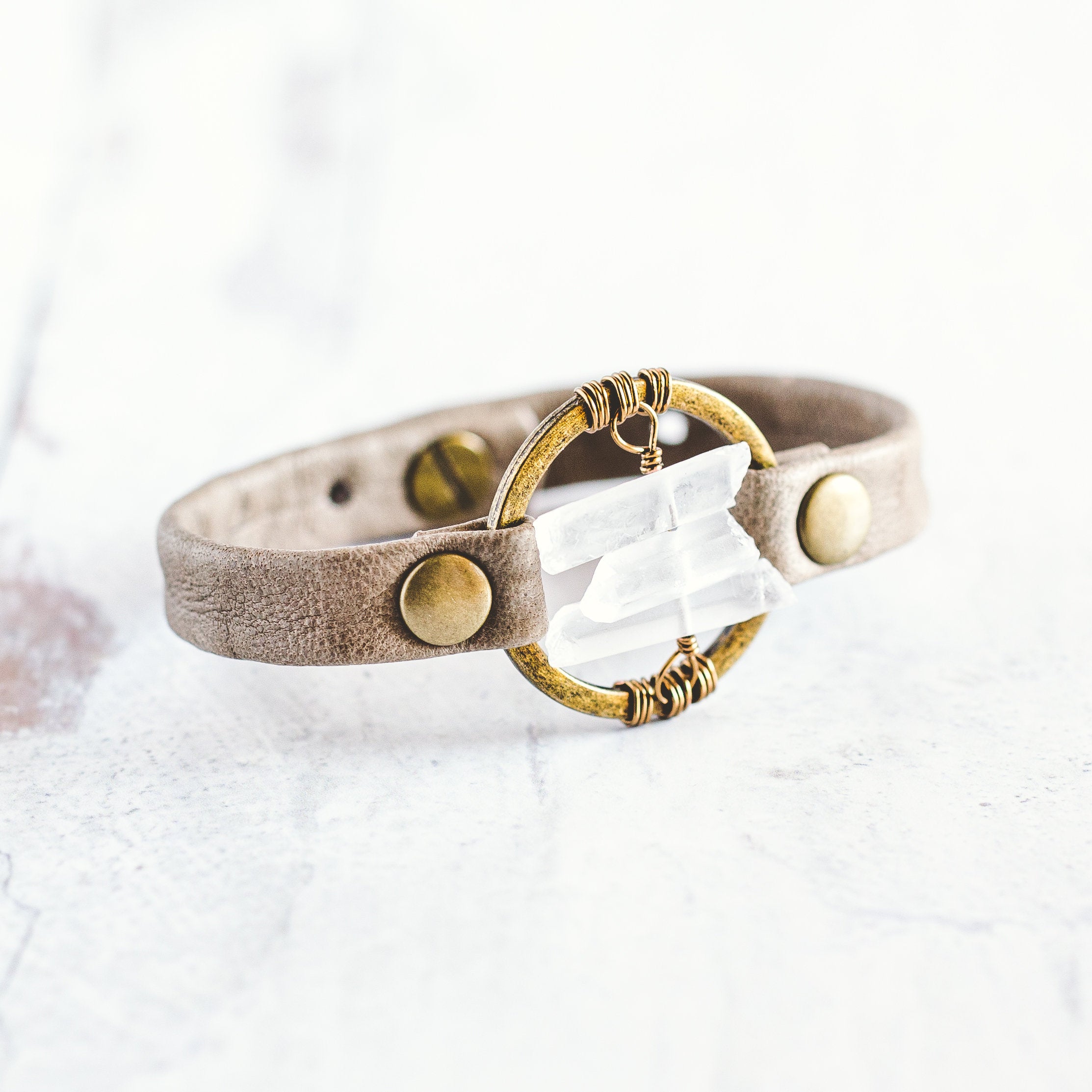 Be the Light Bracelet - Antique Brass