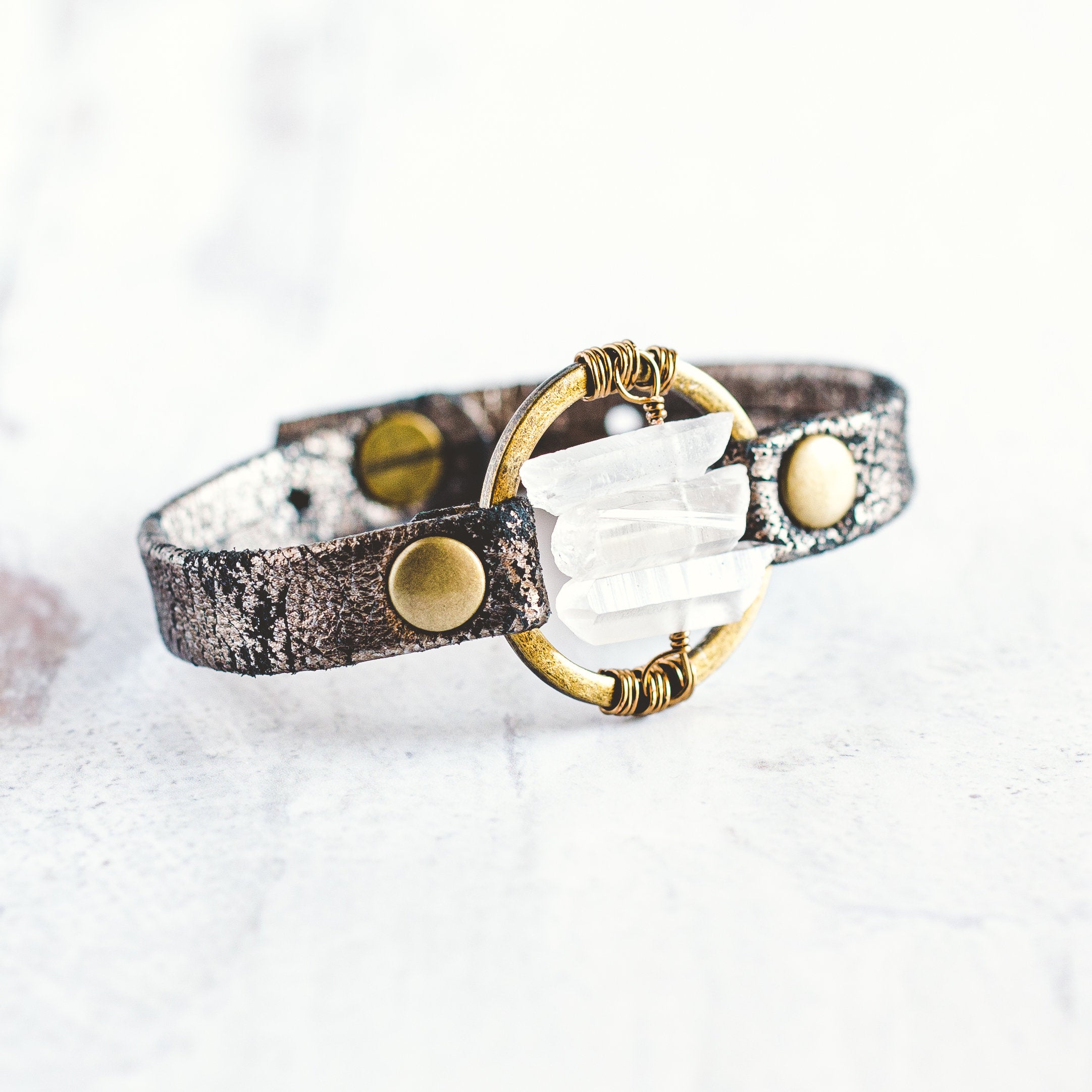 Be the Light Bracelet - Antique Brass