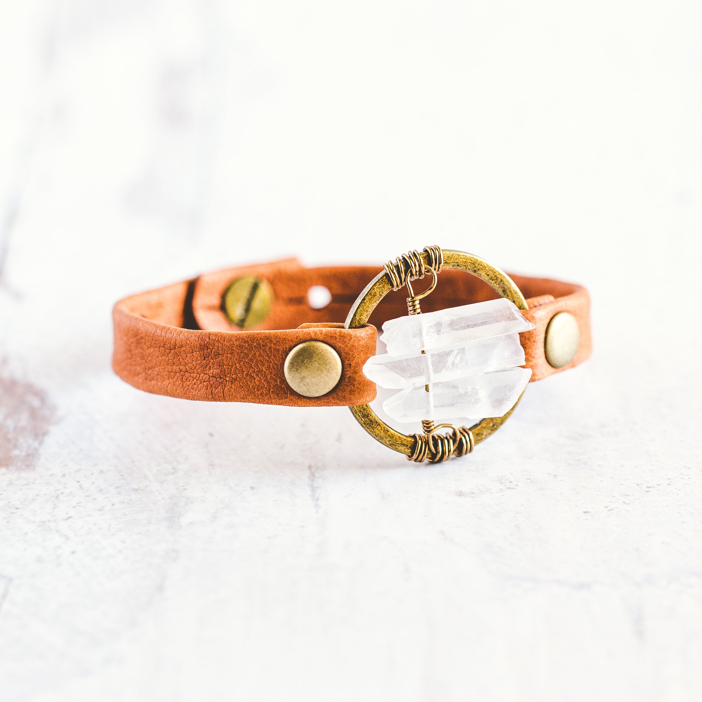 Be the Light Bracelet - Antique Brass