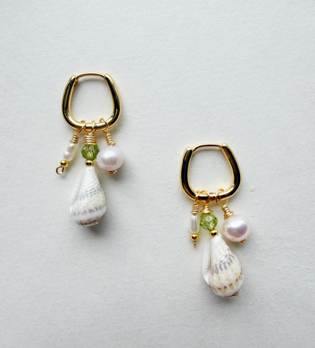 Beach charm earrings