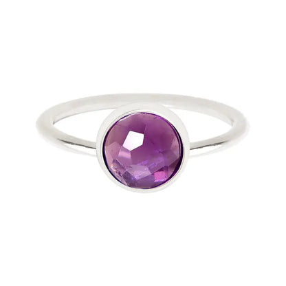 Amethyst Petite Cabochon Ring