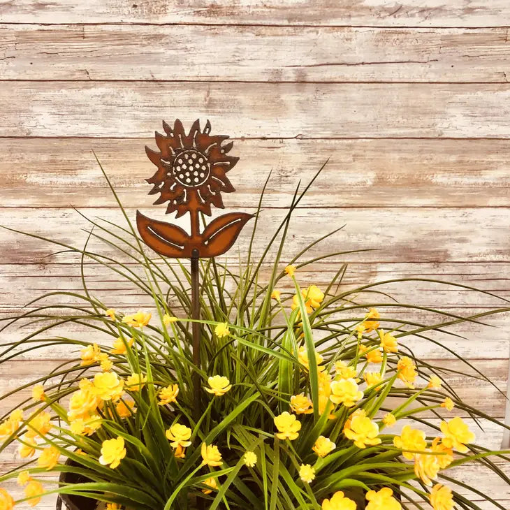 Sunflower Garden Stake