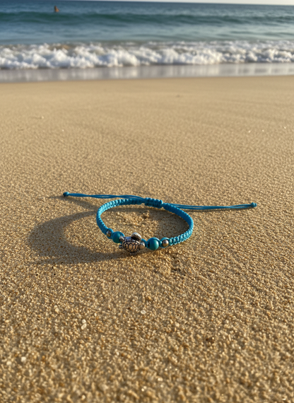 Pink house turtle bracelet