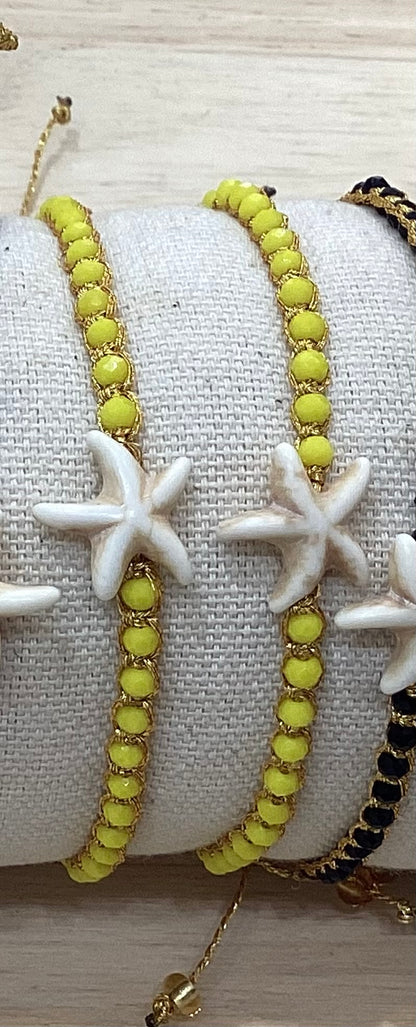 Starfish beaded bracelet
