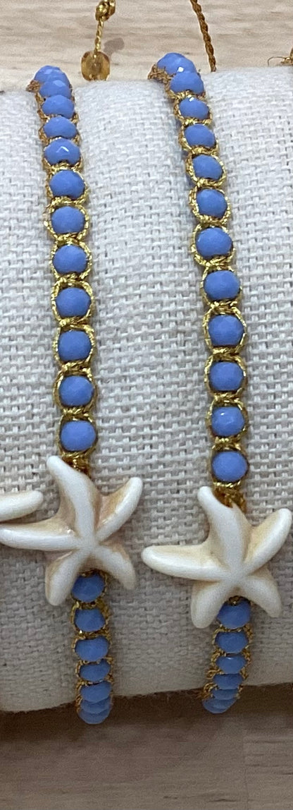 Starfish beaded bracelet