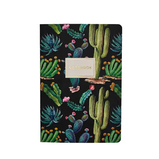 Cactus On Black Notebook