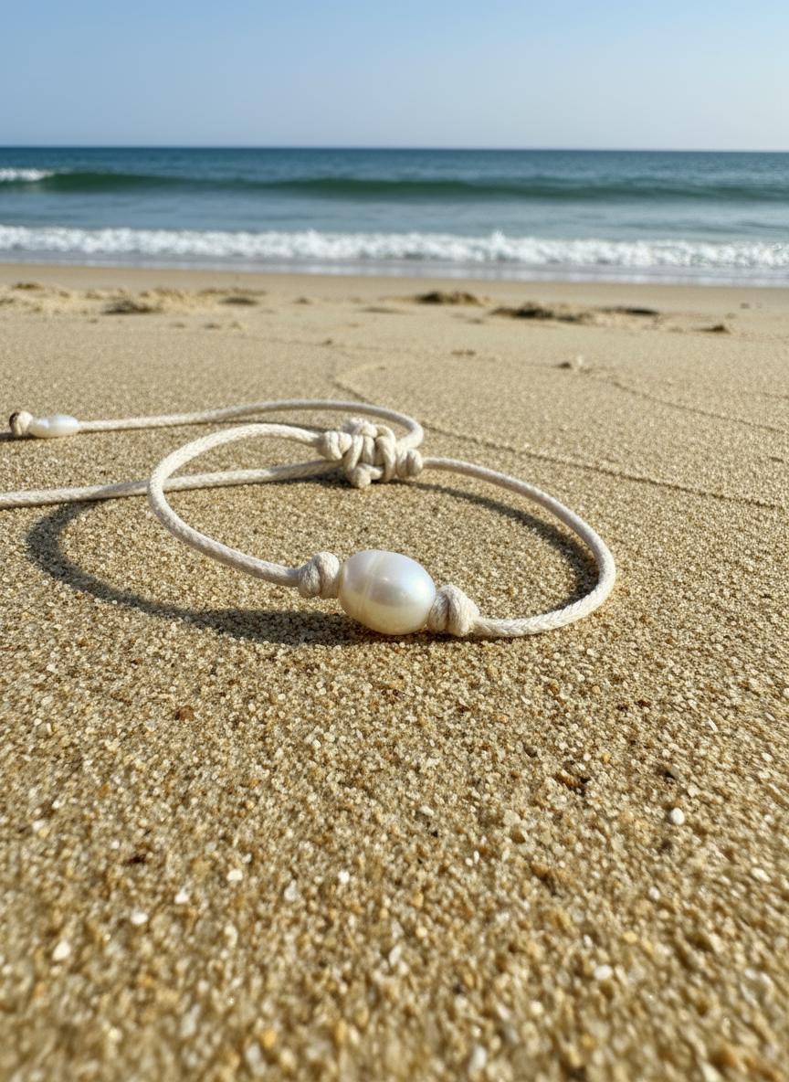 Pearl knot bracelet