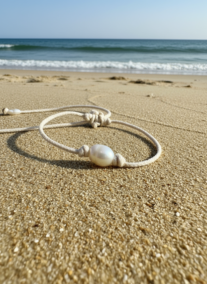 Pearl knot bracelet